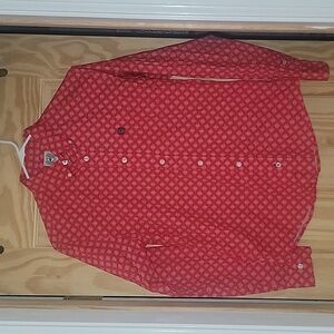 Red Boy cinch button shirt L "12" western
